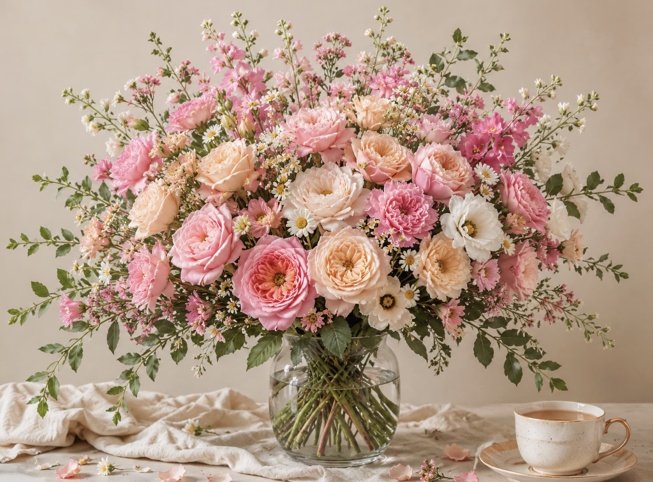 Monthly floral arrangement