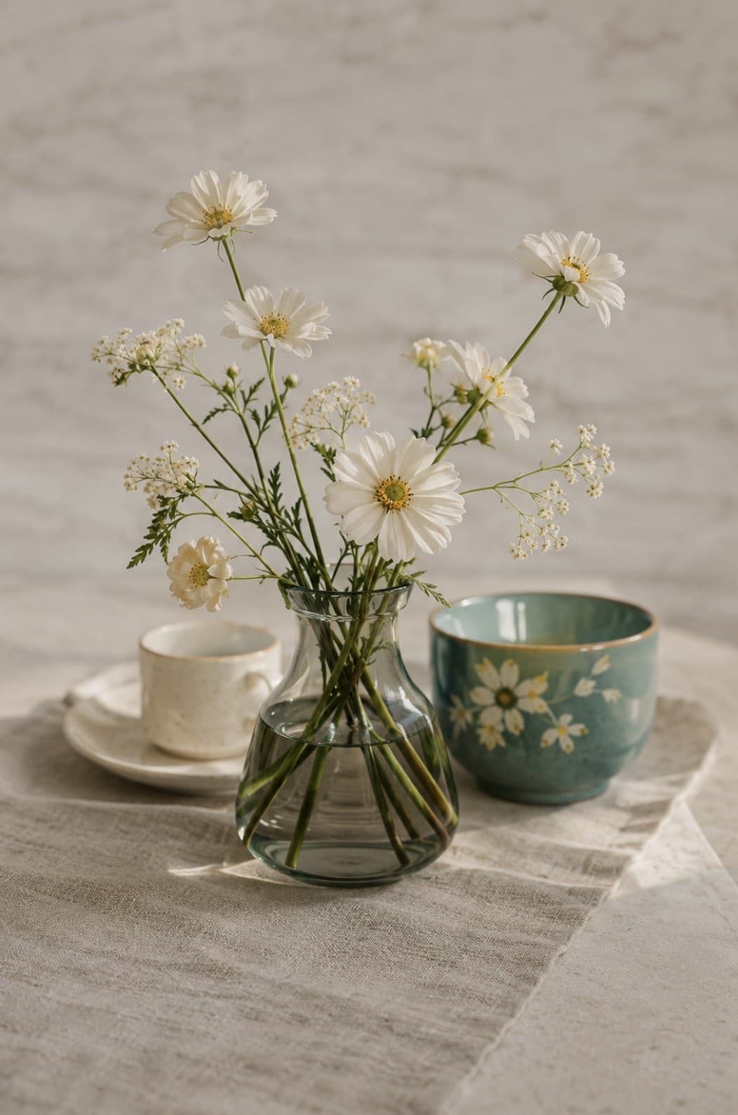 Minimal Japanese-inspired arrangement with negative space by Hana Studio Vancouver
