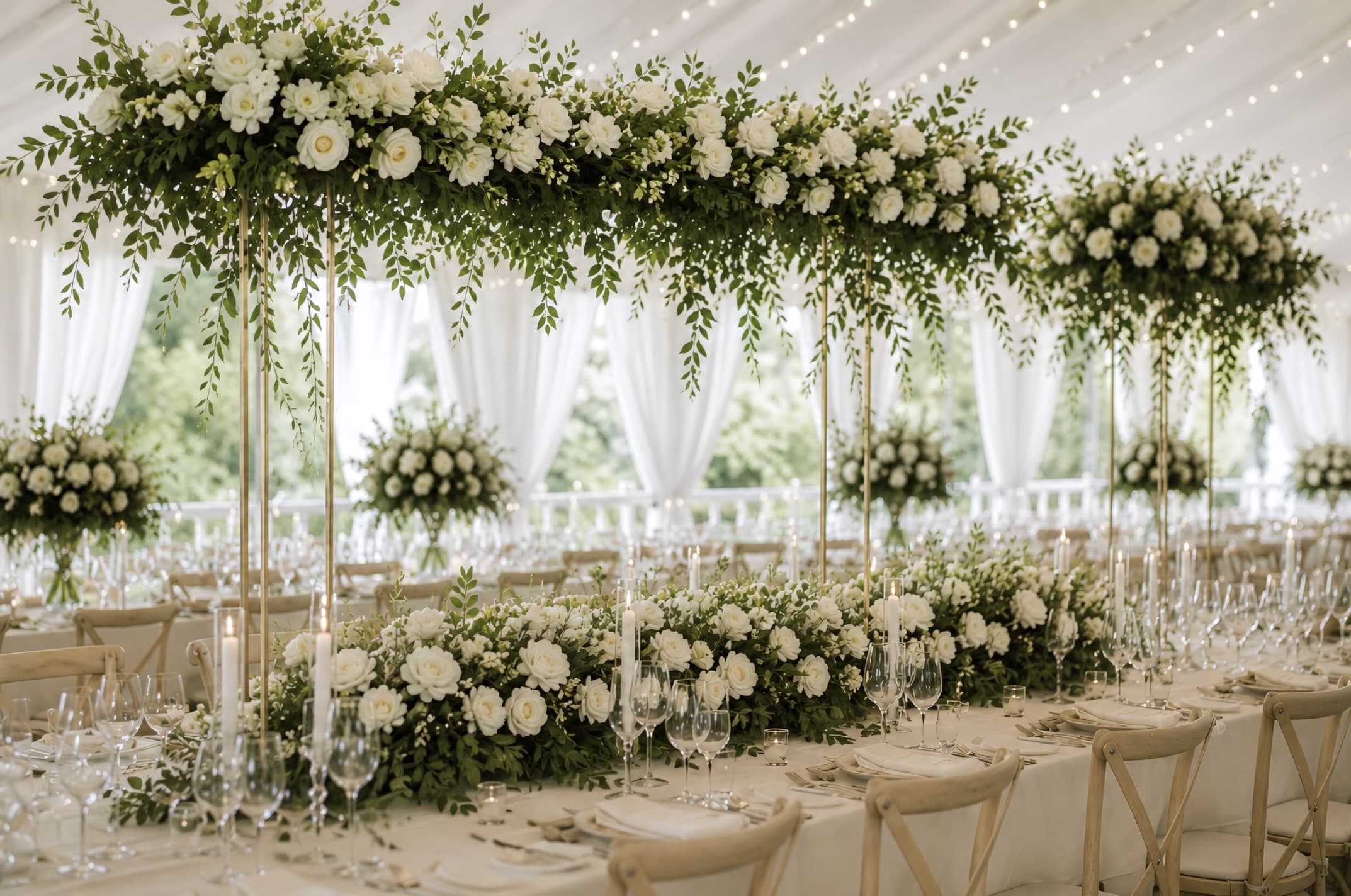 Full-service wedding reception